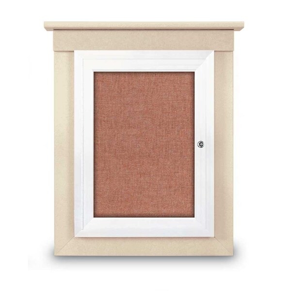 Sliding Glass Enclosed Letterboard, 48"x3